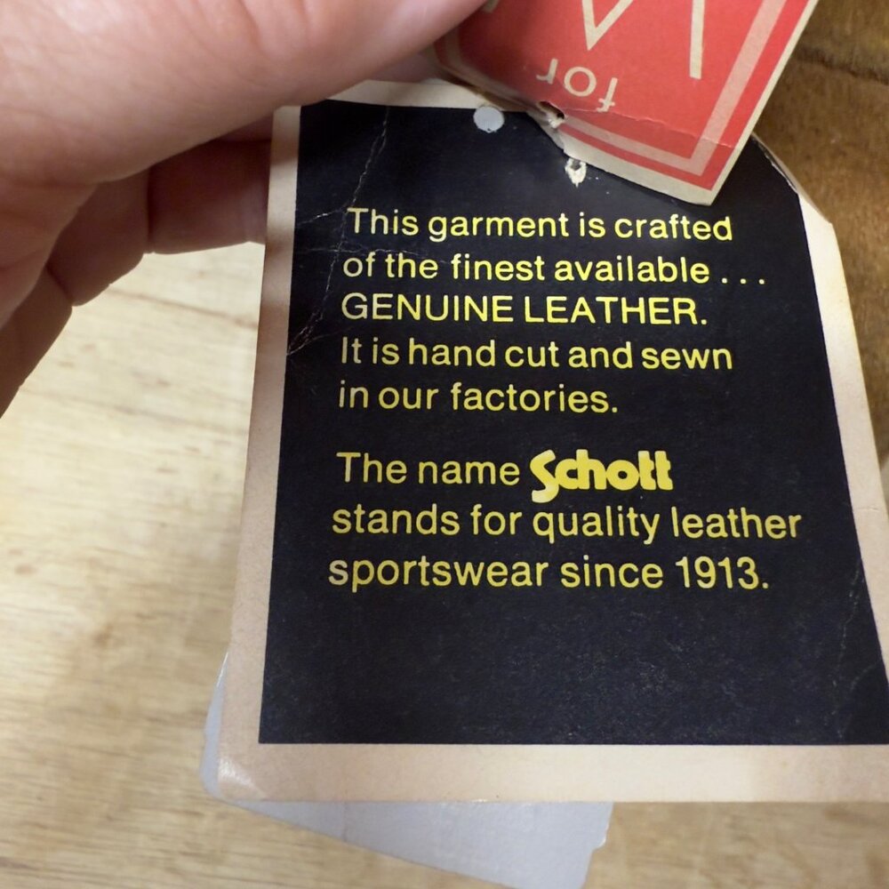 Schott NYC Western Suede Fringe Jacket Women's Sz 6 SML New w Tags Made In USA - Picture 16 of 16